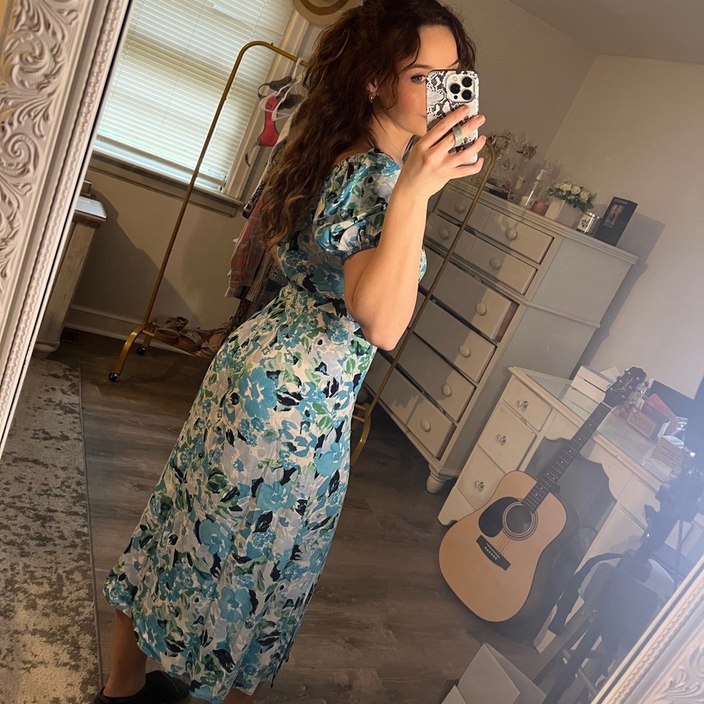 LOFT floral print dress size 6